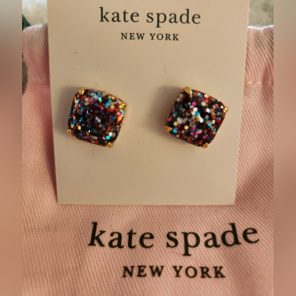 Kate Spade Multicolor Glitter Stud Earrings - Picture 5 of 6
